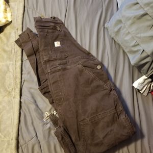 Carhartt brown overalls